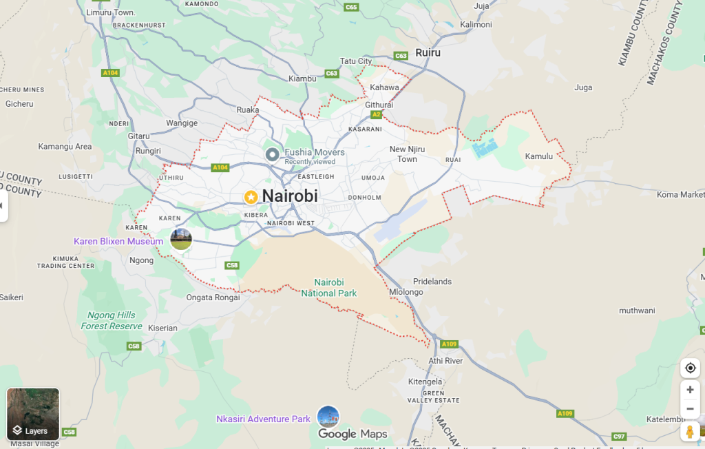 nairobi metropolitan map
